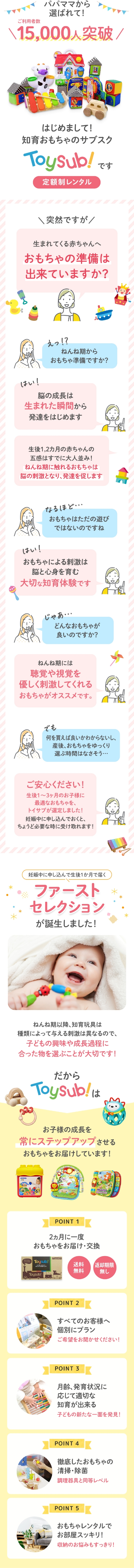 トイサブの利用者15000人突破など