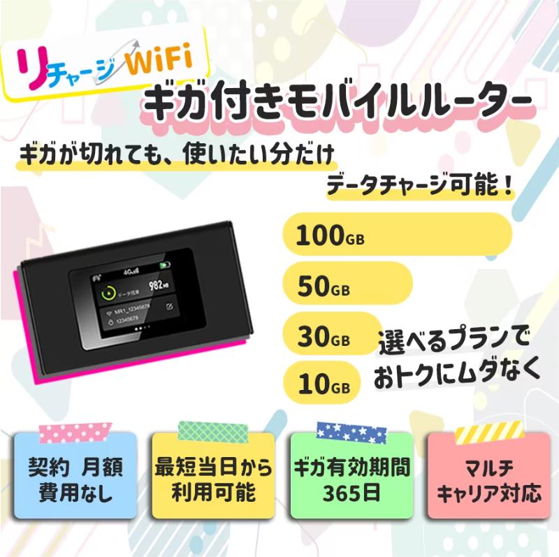 リチャージWiFiのTOP画像